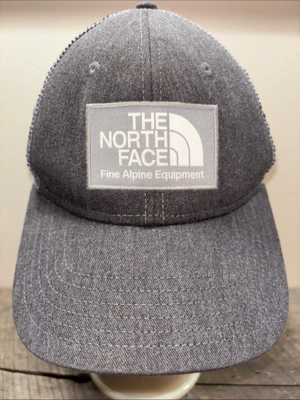 The North Face Gray Patch Trucker Hat